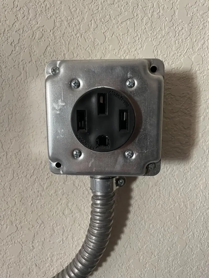 NEMA 14-50 outlet installed for Smart Home Electrical in Cortland
